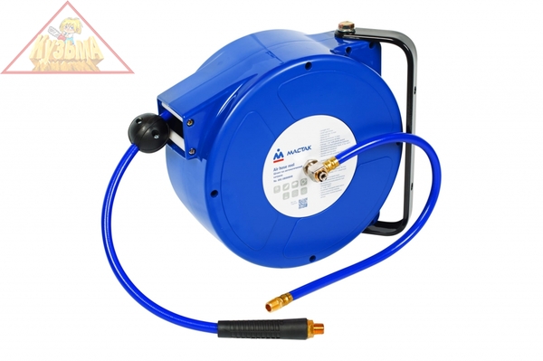 Шланг полиуретановый на автоматической катушке 8х12 мм, 8 м, резьба 1/4” МАСТАК 681-08008HR