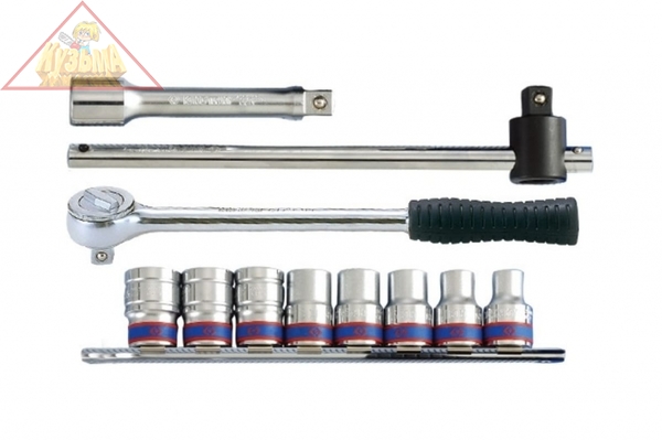 Набор торцевых головок 1/2", шестигранные, 10-19 мм, 11 предметов KING TONY 4311MR