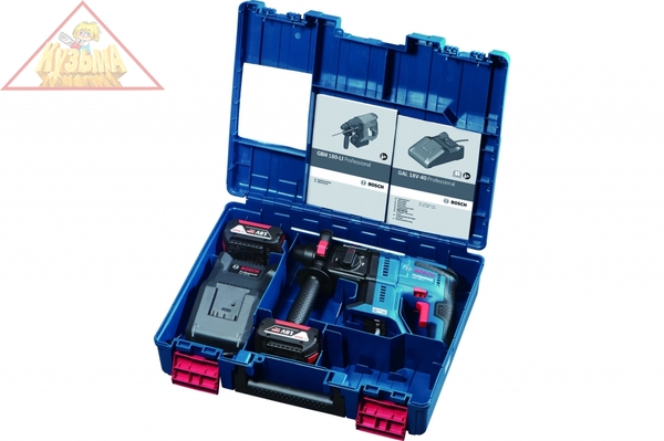 Аккумуляторный бесщеточный перфоратор Bosch GBH 180-LI с 2 АКБ и ЗУ 0611911121