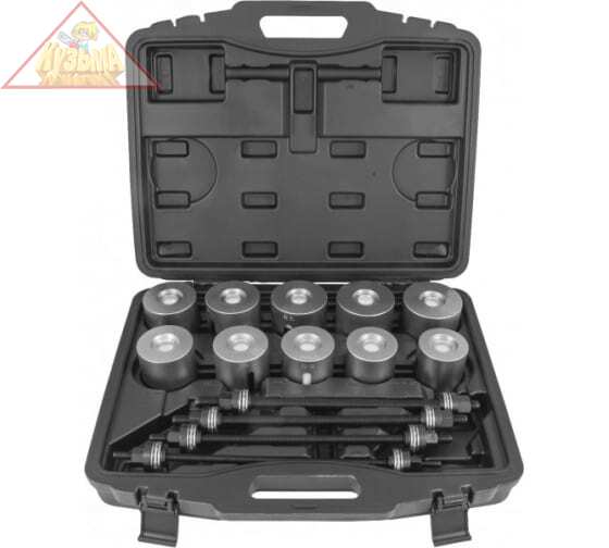 Инструмент универсальный для замены сайлентблоков в наборе THORVIK, 44-82 мм, 24 предмета, арт. APPS24