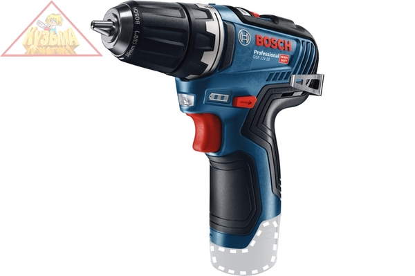 Аккумуляторная бесщеточная дрель-шуруповерт Bosch GSR 12V-35 Solo 06019H8000