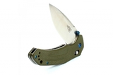 F7611-GR Нож складной "Firebird by Ganzo" с клипсой, дл.клинка 87 мм, форме Drop-point, сталь 440С, цв. Зелён.Следопыт