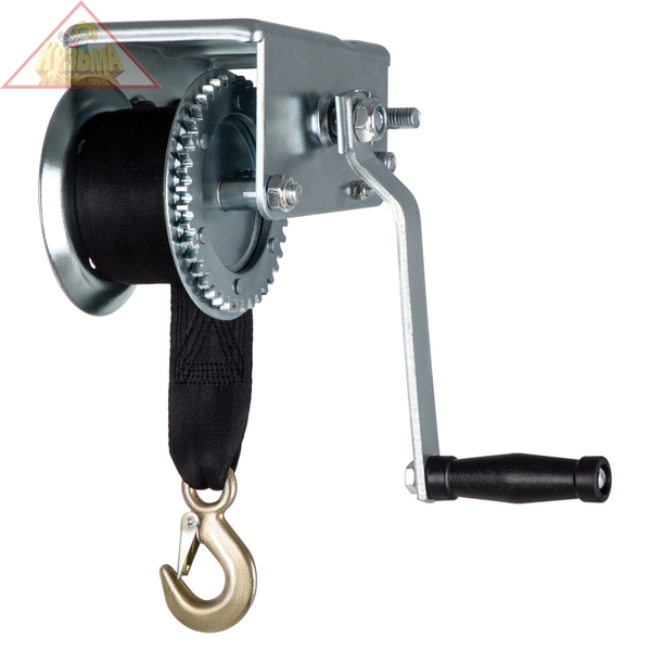 Лебедка шестеренчатая, тяга - 0,8 т, ленточная MATRIX 522715