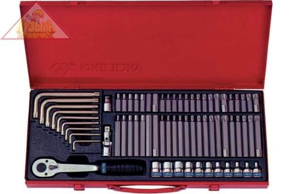 Набор вставок (бит) 3/8", TORX, SPLINE, HEX, 69 предметов KING TONY 5169PR