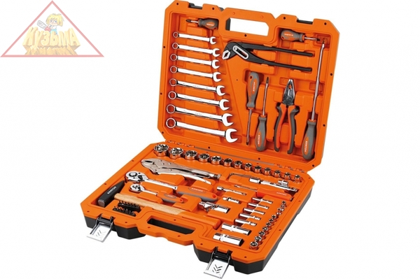 Набор инструментов Кратон TS-10 1/2"+1/4" 72 пр., арт. 2 28 09 010