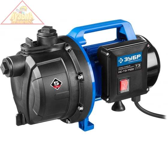 Поверхностный самовсасывающий насос Зубр Профессионал НС-Т3-1100