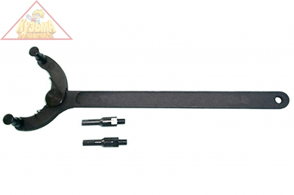 AI010030 Ключ радиусный разводной для удержания шкивов валов ГРМ, диапазон 21-100 мм.Jonnesway