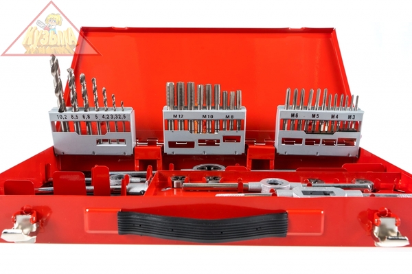 Резьбонарезной набор M3-M12 HSS 44шт. RUKO 245030