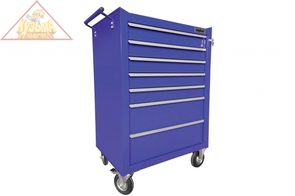 OTT47B-R Тележка инструментальная 7-ми полочная (синяя).OMBRA