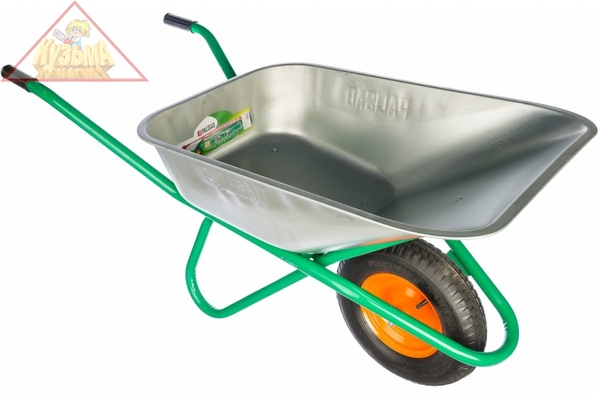 Тачка садово-строительная, усиленная, грузоподъемность 200 кг, объем 90 л Palisad, 689183