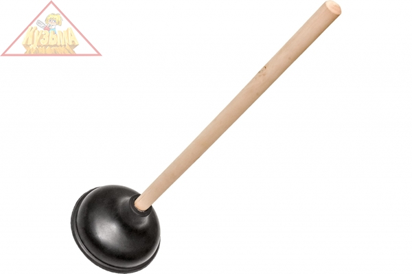 Вантуз "Классик" чаша 15,2 см, деревянная ручка 48 см КРОКОЧИСТ (арт. 51240-2)