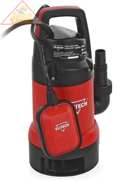 Насос дренажный погружной Elitech НПФ 400 (арт. 176237)