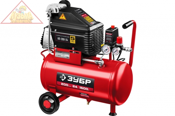 Безмасляный воздушный компрессор 200 л/мин ЗУБР КП-200-24