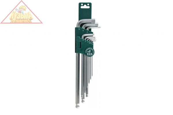 H23S109S Набор ключей торцевых шестигранных удлиненных с шаром для изношенного крепежа, 9 предметов.Jonnesway