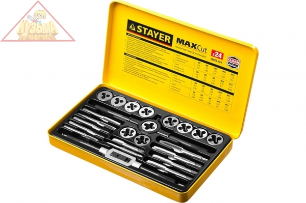 Набор метчиков и плашек STAYER MASTER 24 предмета 28020-H24