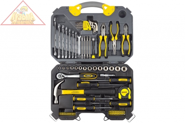 Набор инструментов, 78 предметов, STAYER PROFI 27710-H78