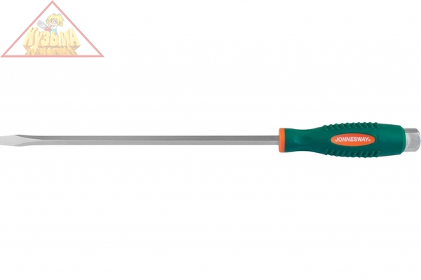 D70S9200 Отвертка стержневая шлицевая, ударная, силовая под ключ, SL9.5x200 Jonnesway