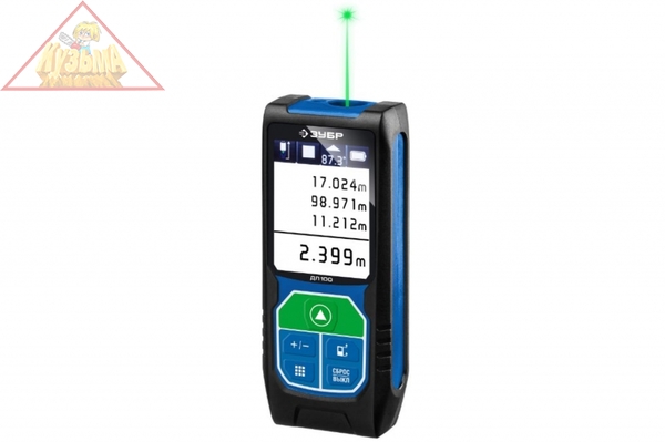 Лазерный дальномер Зубр ДЛ-100 Профессионал 34923