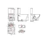 Унитаз-компакт(бачок) сливная арматура:Geberit, BRAVAT PURA CY21214W-RUS 