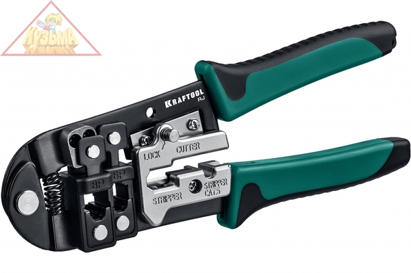 Кримпер KRAFTOOL универсальный, RJ45, RJ11/RJ12 22699