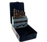 Набор спиральных сверл по металлу HSS Co в металлическом кейсе Thorvik, d1.0-10.0 мм, 19 предметов, арт. TDBS19K5