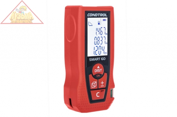 Лазерный дальномер CONDTROL Smart 60, 1-4-098 (3-х строчный инверсионный чёрно-белый дисплей)