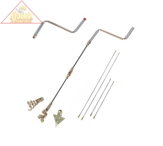 Набор: штанги пробивные CROCODILE 10 метров с тремя насадками и ручкой, КРОКОЧИСТ, арт. 51811-Н10