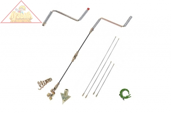 Набор: штанги пробивные CROCODILE 20 метров с тремя насадками и ручкой, КРОКОЧИСТ, арт. 50812-Н10