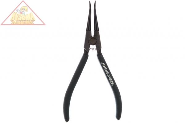 AG010008 Щипцы прямые для стопорных колец с ПВХ рукоятками, разжим, 180 мм, 10-40 мм.Jonnesway