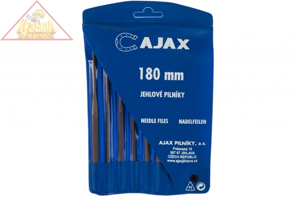 Набор из 6-ти надфилей с ручкой в виниловом футляре 3 AJAX, 286213931826