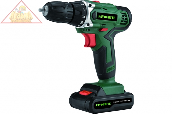 Аккумуляторная дрель-шуруповёрт FAVOURITE DC 1802 PROMO