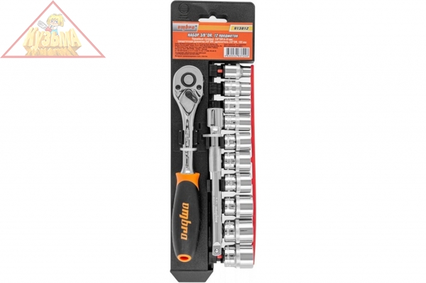 Набор головок торцевых с аксессуарами Ombra 913812