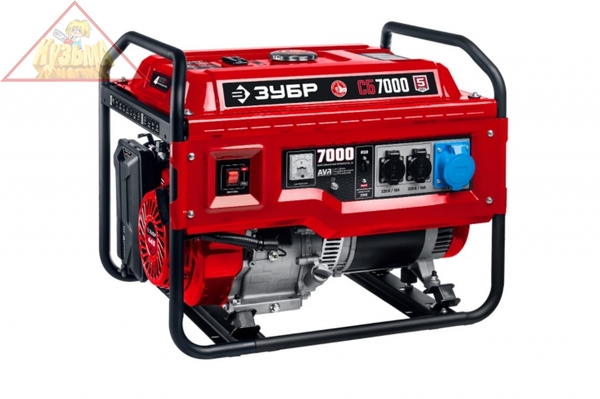 Бензиновый генератор ЗУБР 7000 Вт СБ-7000