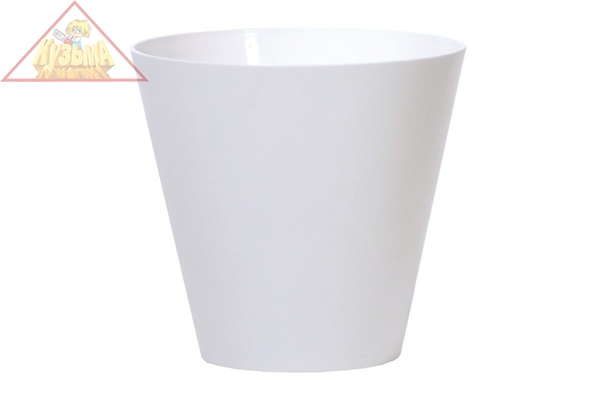 Кашпо для цветов Prosperplast Tubus белое, 12 л DTUB300-S449