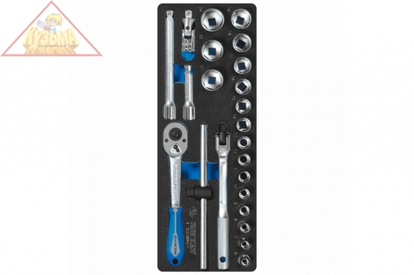 Набор торцевых головок 3/8" с принадлежностями, ложемент, 23 предмета KING TONY 9-3523MRV11