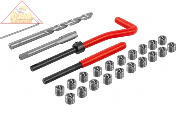 TRIS710 Набор для восстановления резьбы M7x1.0, 25 предметов.Thorvik