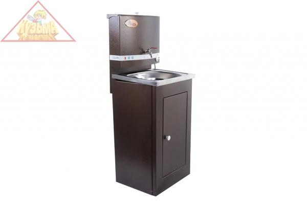 Умывальник дачный ЛЮКС, с подогревом, нержавеющая мойка, цвет медь Вихрь 74/4/2