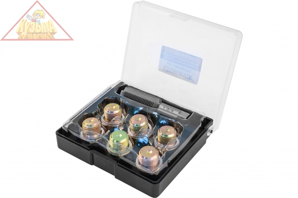 ODPRK1715 Набор для восстановления резьбы сливного отверстия поддона M17х1.5, 7 предметов.Thorvik