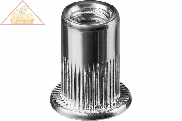 Резьбовые заклепки Nut-S, М4, 1000 шт, стальные с насечками, Kraftool 311707-04