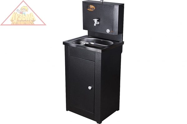 Дачный умывальник КОМФОРТ, с подогревом, нержавеющая мойка, цвет серебро Вихрь 74/4/8