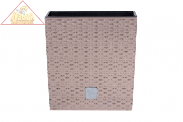 Кашпо для цветов Prosperplast RATO LOW мокка 2 предмета 37 и 64л DRTS400L-7529U 