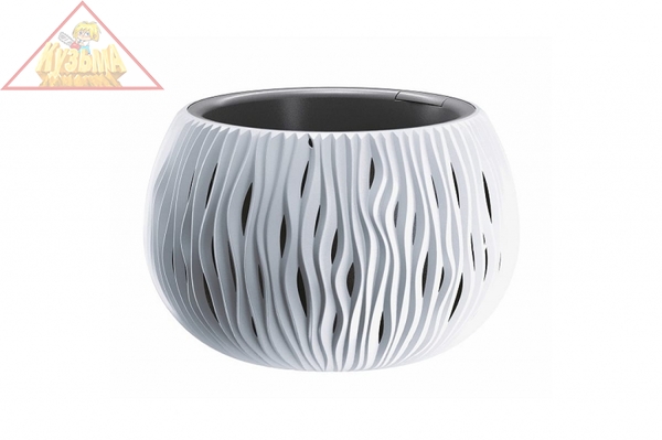 Кашпо для цветов Prosperplast SANDY BOWL белый 2 предмета DSK240-S449 