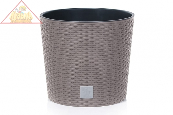 Кашпо для цветов Prosperplast RATO ROUND мокко 2 предмета 15 и 15.3л DRTUS300L-7529U 