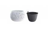Кашпо для цветов Prosperplast SANDY BOWL белый DSK480-S449 