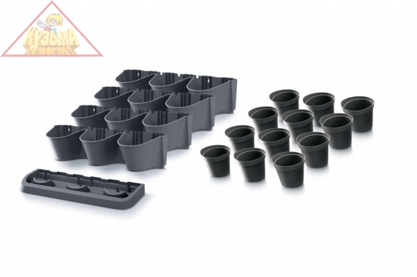 Вертикальный сад Prosperplast CASCADE GARDEN чёрный IO2W600S-S433