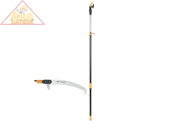 Промонабор Fiskars: телескопический универсальный сучкорез UPX86, насадка пила, арт. 1023634