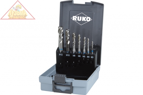 Набор машинных метчиков RUKO HSS 35 град M3-M12 245058RO