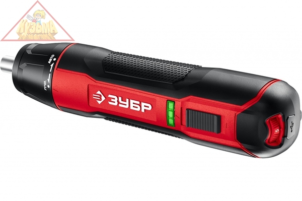 Аккумуляторная отвертка ЗУБР 3.6 В, в кейсе, с набором 33 бит ЗО-4 КН33