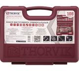 Набор инструмента универсальный THORVIK 1/4", 1/2"DR с головками торцевыми MultiProf, 108 предметов, арт. UTS0108MP