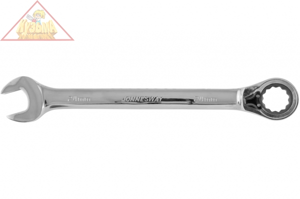 W60124 Ключ гаечный комбинированный трещоточный с реверсом, 24 мм Jonnesway